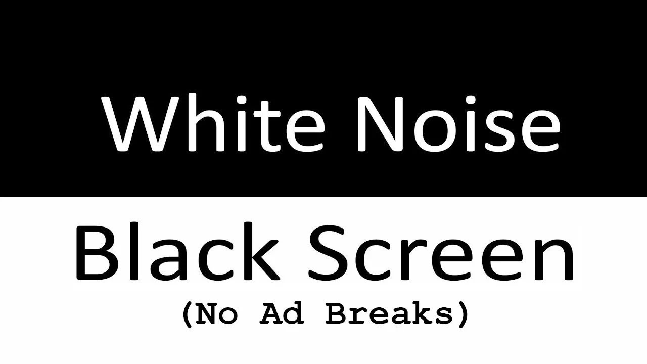 White Noise Black Screen No Ads | Continuous White Noise for ADHD Focus and Better Sleep