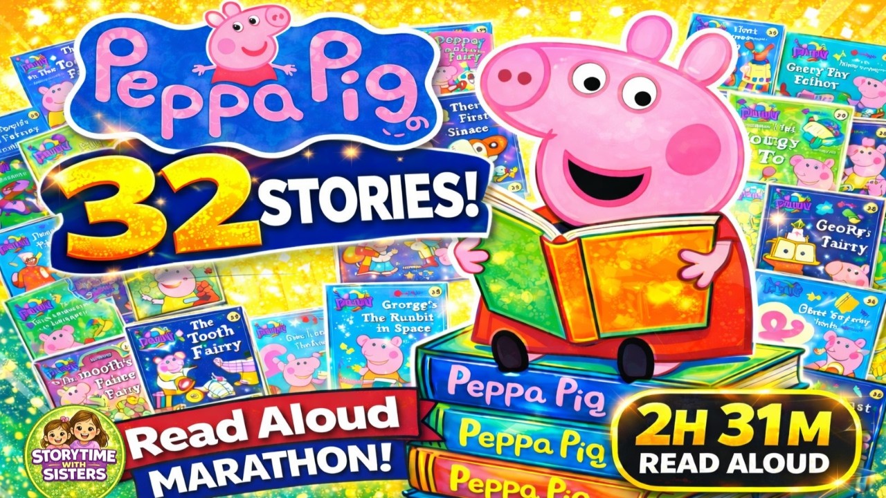 💚💛🐖Peppa Pig | 32 Stories Read Aloud 📚 2 Hour 31 Min Marathon!
