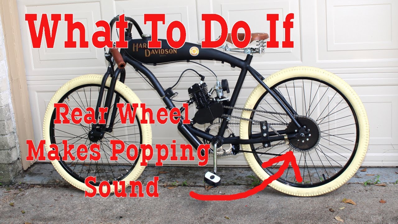 How To Fix Chain Popping Sound & Hard To Push - Motorized Bicycle