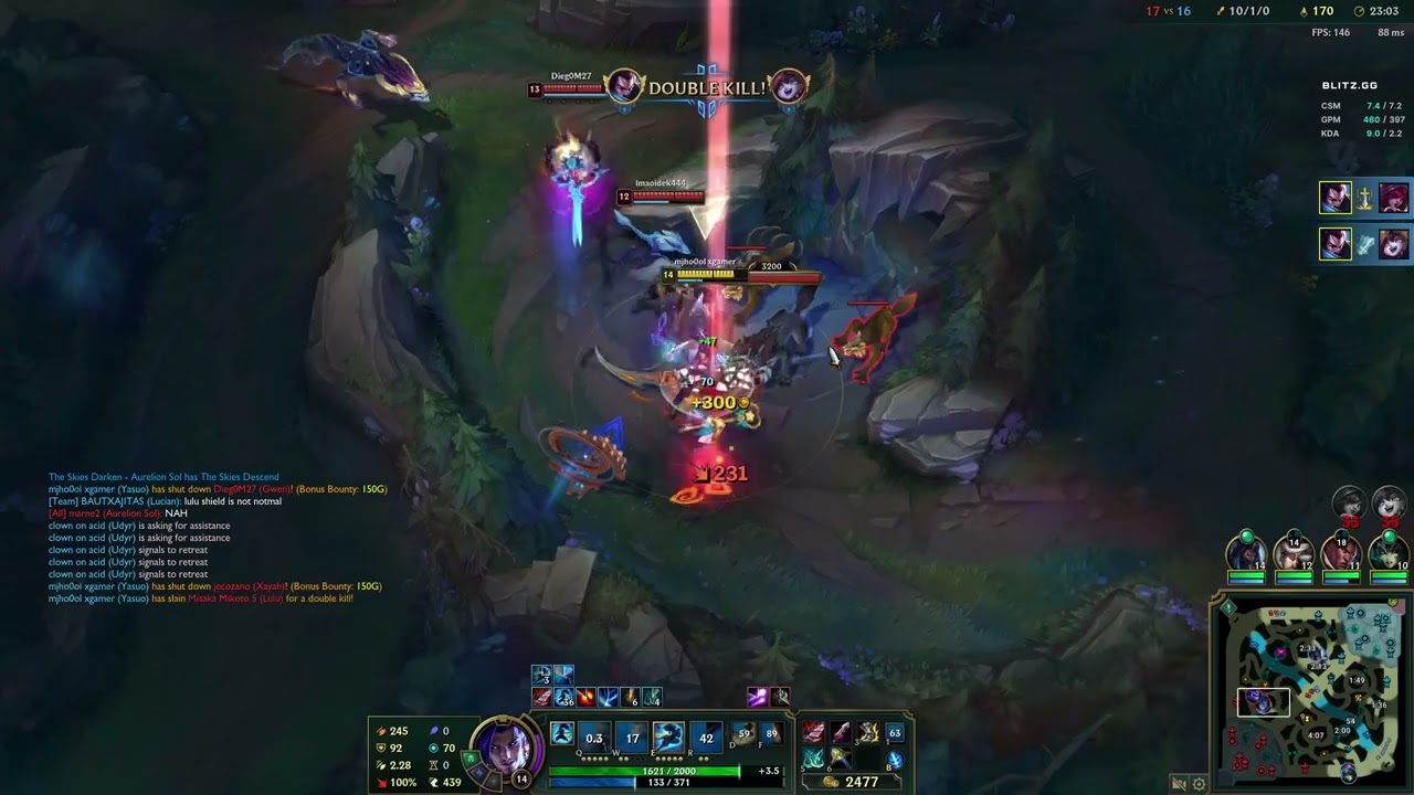 Yasuo 1v5 pentakill