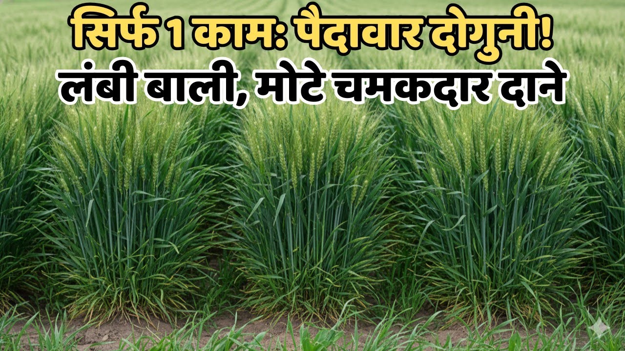 गेहूं में बालियां आने पर करें यह 1 काम - लंबी बाली, मोटे चमकदार दाने और पैदावार होगी दोगुनी | wheat 