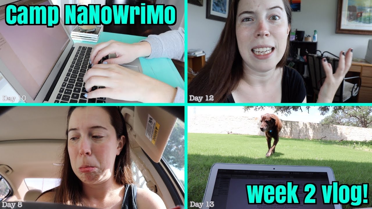 12-HOUR WRITE-A-THONS, FAILS, & MILESTONES // camp nanowrimo week 2 vlog