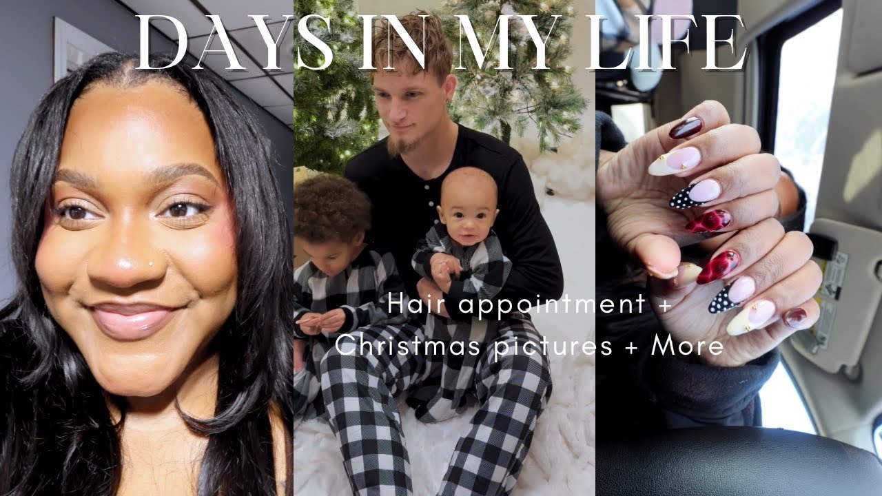 VLOG: Days in my life, Hair appointment, Christmas pictures, Running errands, and More 