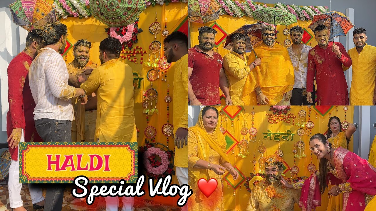 Haldi Function Special Vlog 🤩❤️