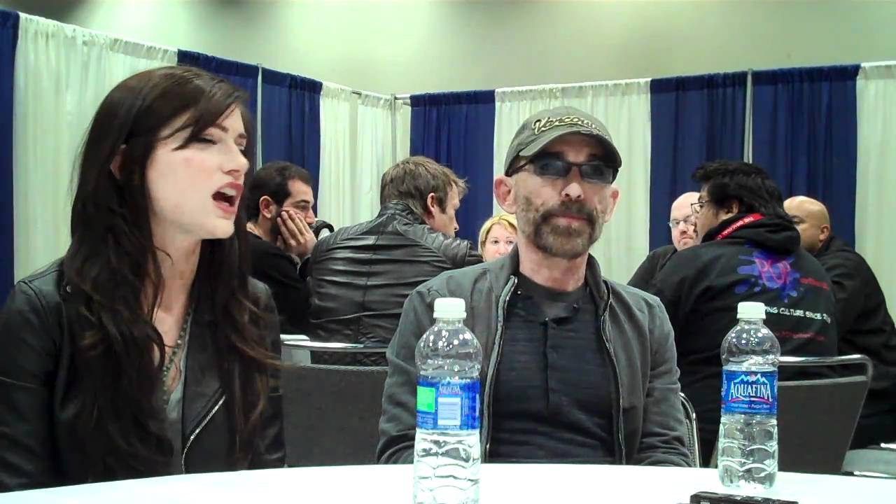 Jackie Earle Haley and Janet Montgomery from Human Target at WonderCon 2011