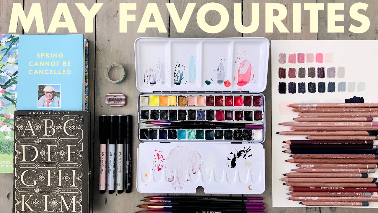 MAY FAVOURITES 2021 | Art supplies, an inspiring colour palette, plus vintage and new books!