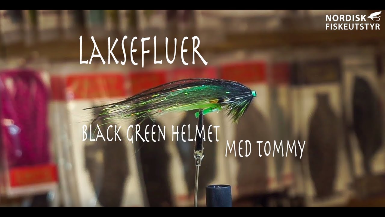 Black green helmet