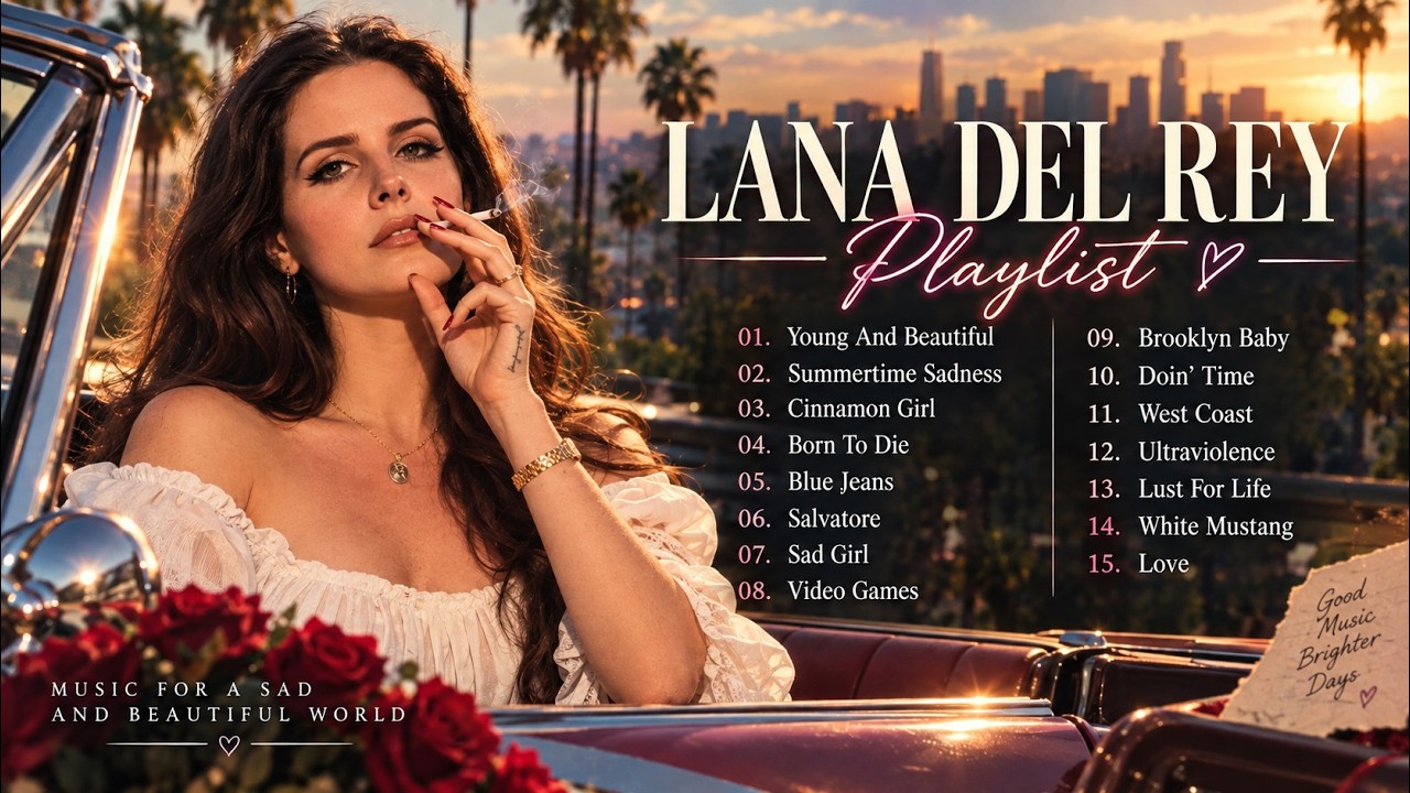 Lana Del Rey Greatest Hits Full Album - Best of Lana Del Rey Playlist - Top Songs Collection [Lyric]