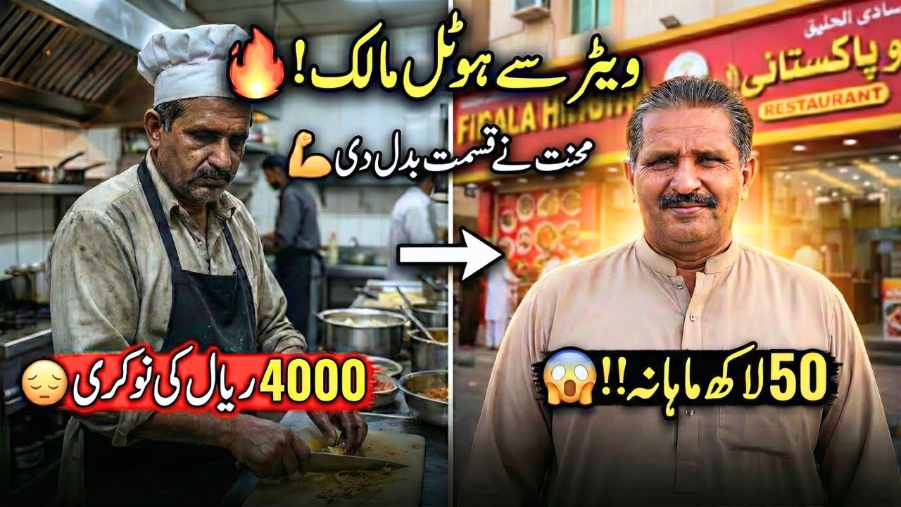 From Waiter to Hotel Owner! Pakistani with 50 Lakh Mahana Kamany in Saudi Arabia