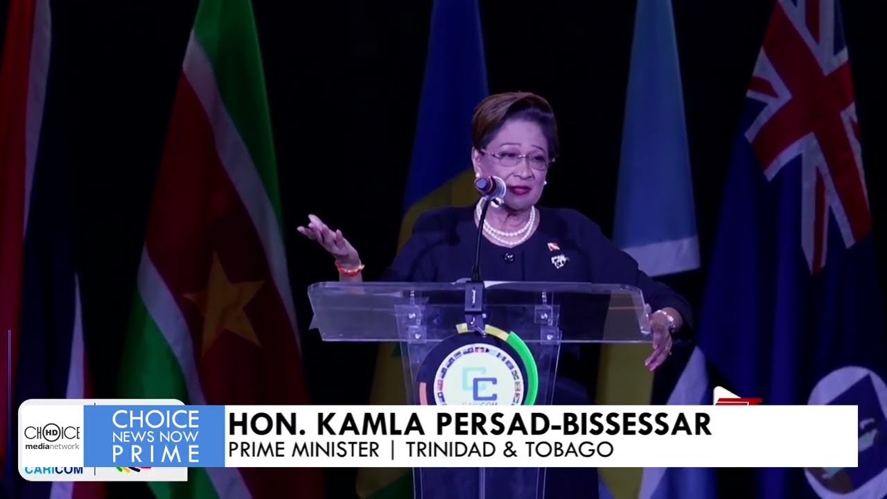 “MY COUNTRY IS NOT A ZONE OF PEACE”, SAYS T&T PM PERSAD-BISSESAR
