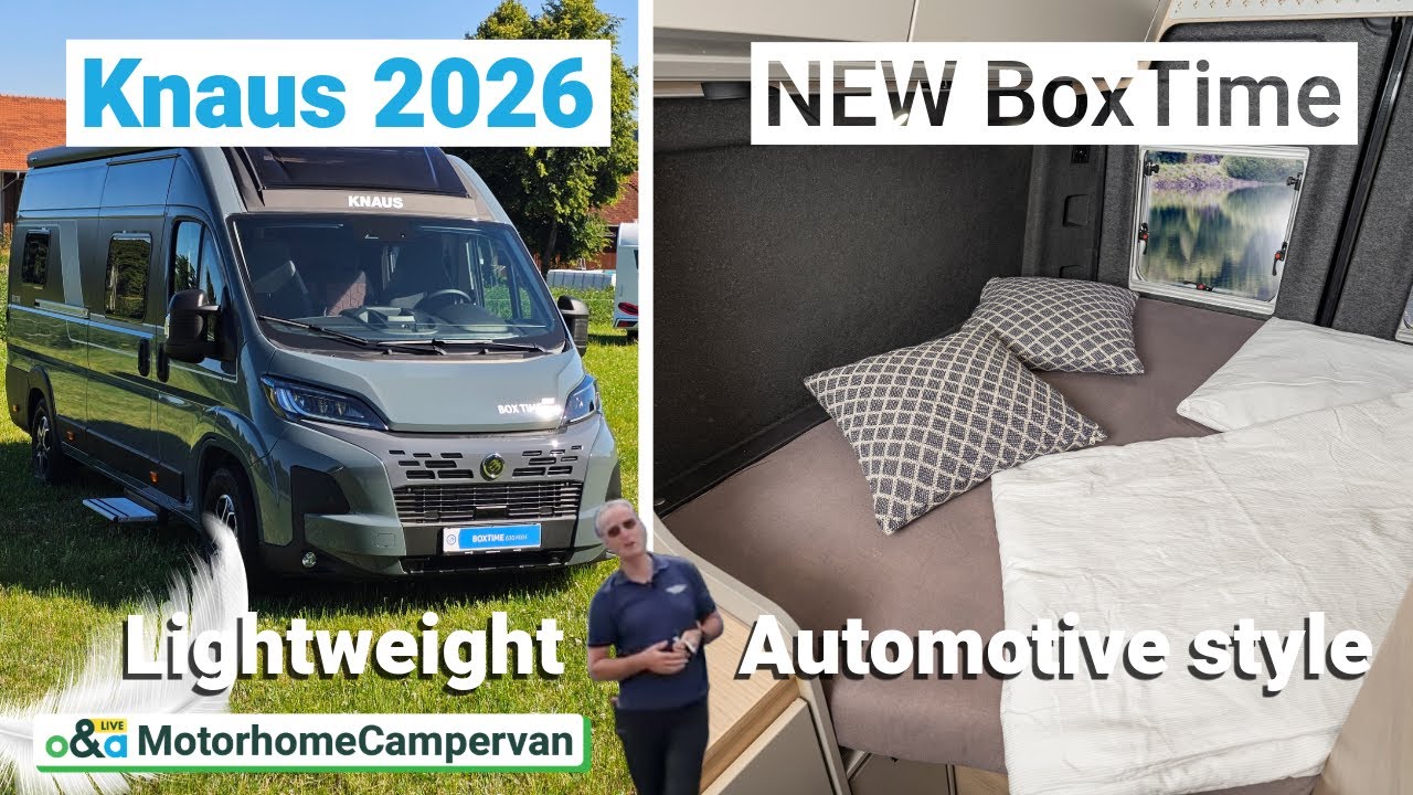 🚐 Knaus 2026 Launch | All-New BoxTime Campervans with Lightweight, Automotive-Inspired Design