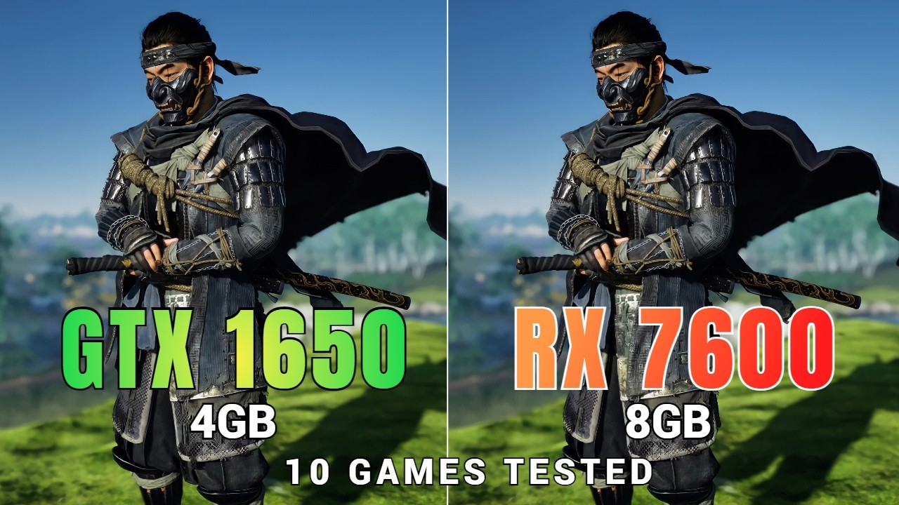 Nvidia GTX 1650 vs AMD RX 7600 | 10 Games Tested | How Much Performance Increase?