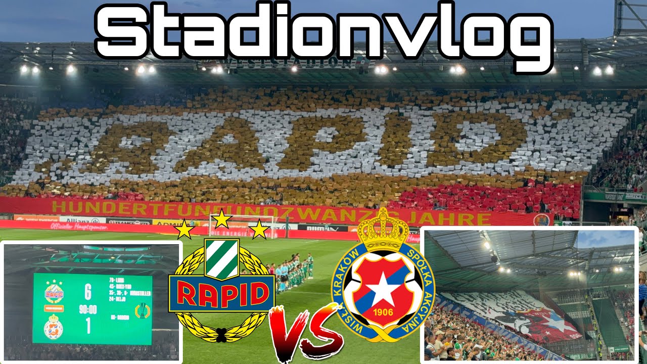 SK RAPID 6:1 WISLA KRAKÓW | Tore, Tore & Hattrick | Stadionvlog 🏟️ NoSkillBrotherZ