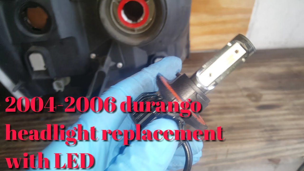 How change replace headlight in a 2004-2006 dodge durango LED lights