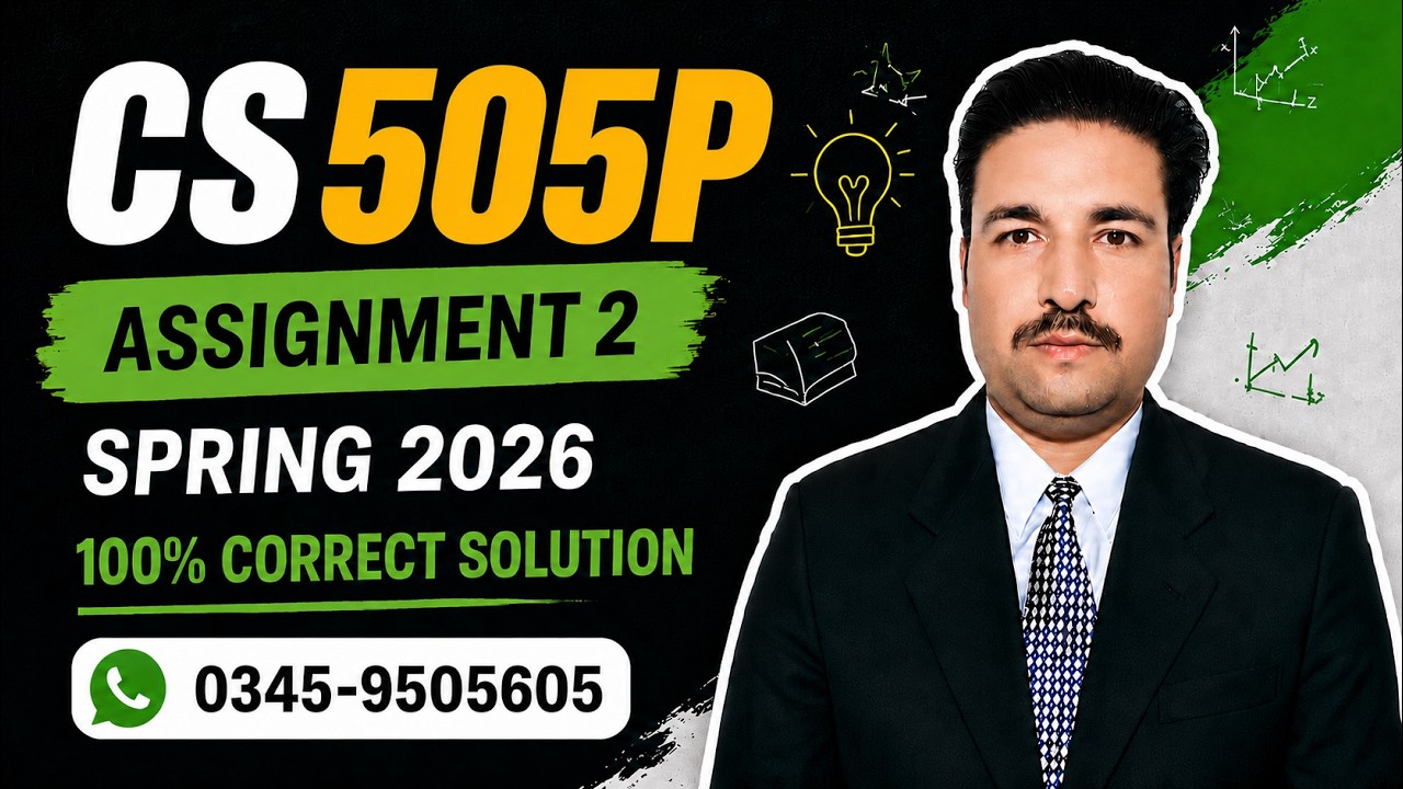 cs505p Assignment 2 Solution Spring 2026 | cs505p assignment 2 solution 2026