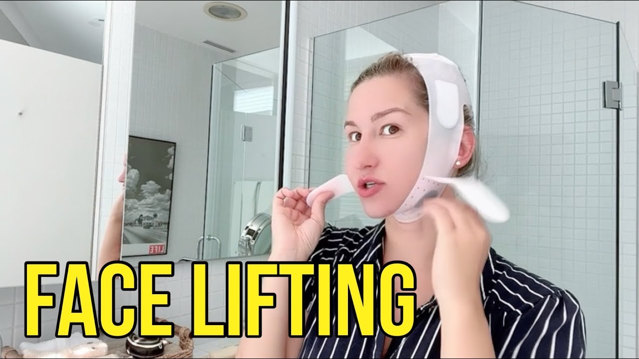 JUSRON Double Chin Reducer V Line Face Lifting Tape Face Strap, Soft Silicone Chin Strap Face