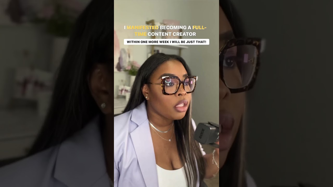 I MANIFESTED BECOMING A FULL TIME CONTENT CREATOR & IT WORKED!!