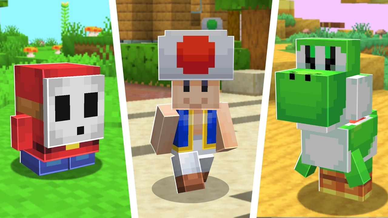 a mod that adds mario in minecraft