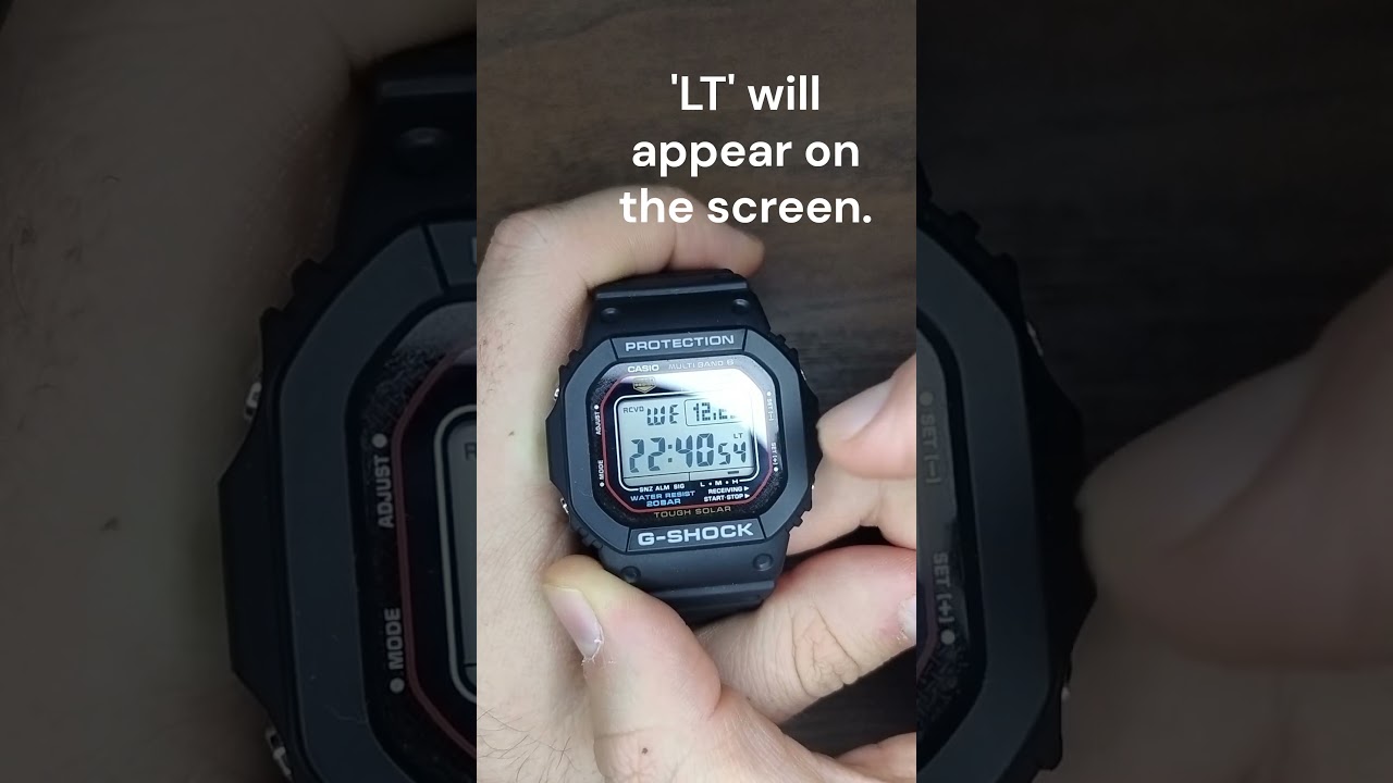 Casio G-Shock gw-m5610u - How to enable auto-light #casio #gshock #watch #watchcollection