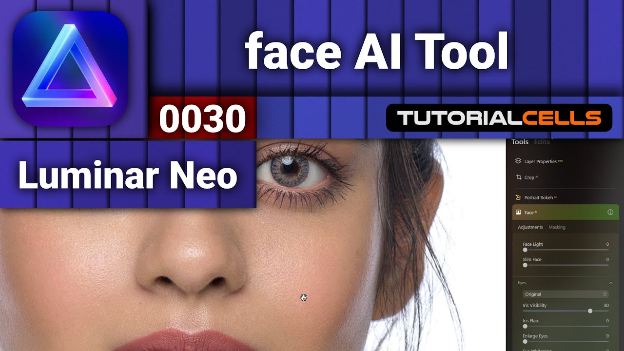 0030. face AI tool in Luminar Neo