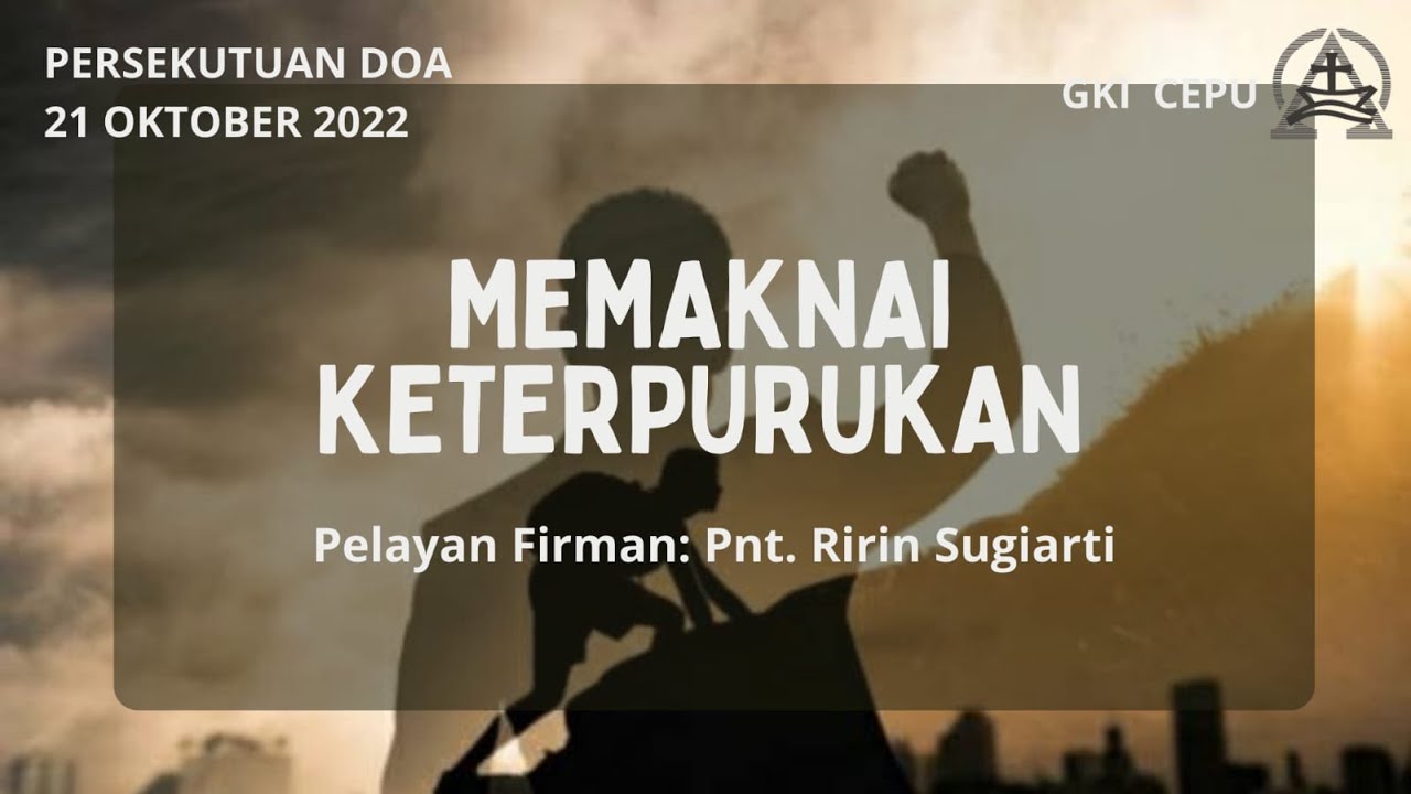 Persekutuan Doa 21 Oktober 2022