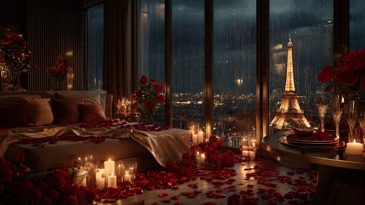 Saint-Valentin au pied de la Tour Eiffel 💖 Ambiance romantique & nuit magique à Paris