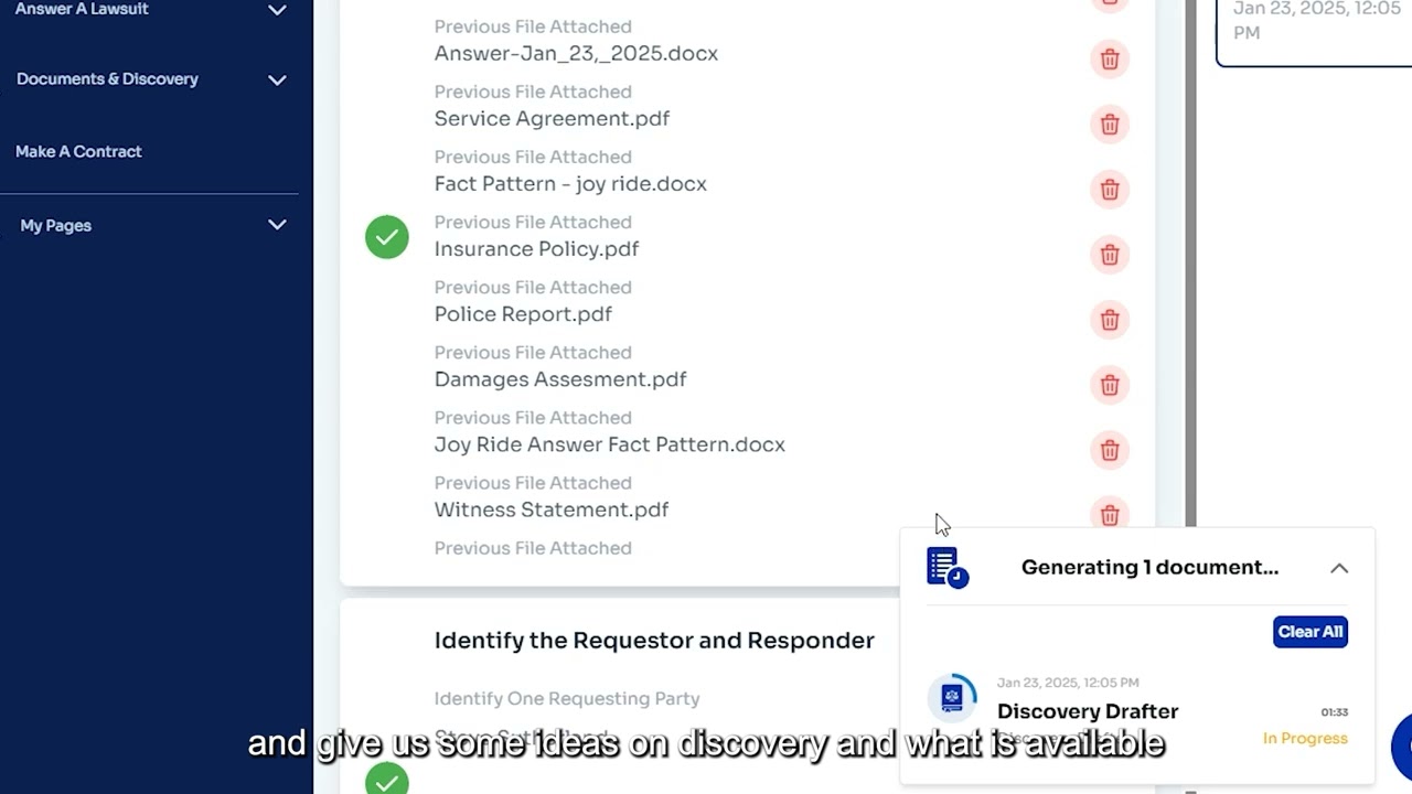 AI Law Drafts Discovery Requests for Lawsuits from Scratch