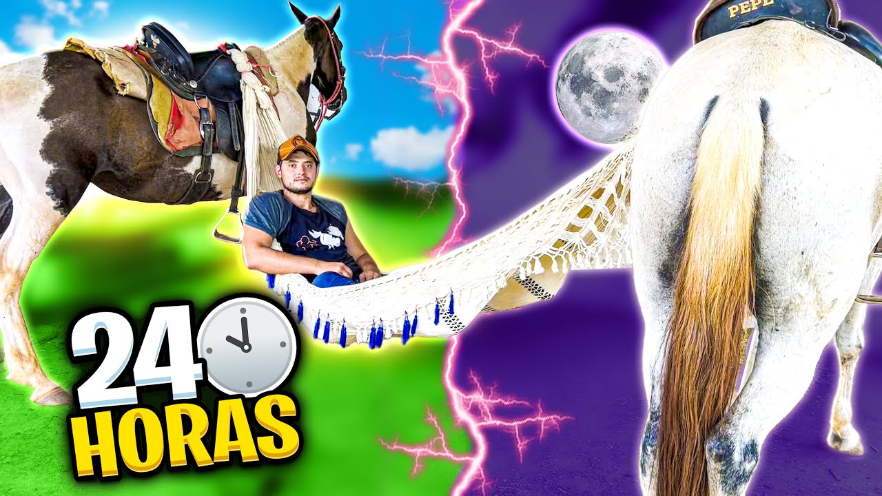 Fiquei 24 Horas MONTADO no CAVALO