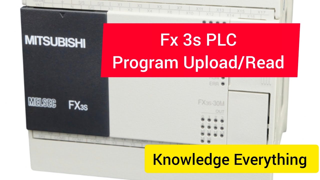 Mitsubishi Fx3s PLC Program read/Upload...#education #knowledge #study #mitsubishi #plc