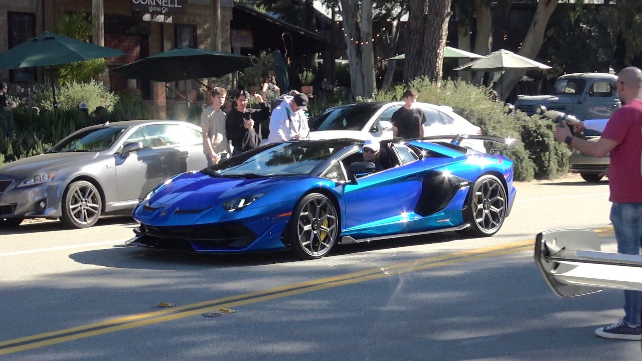Lamborghini Aventador SVJ Gintani Exhaust Sound In Malibu