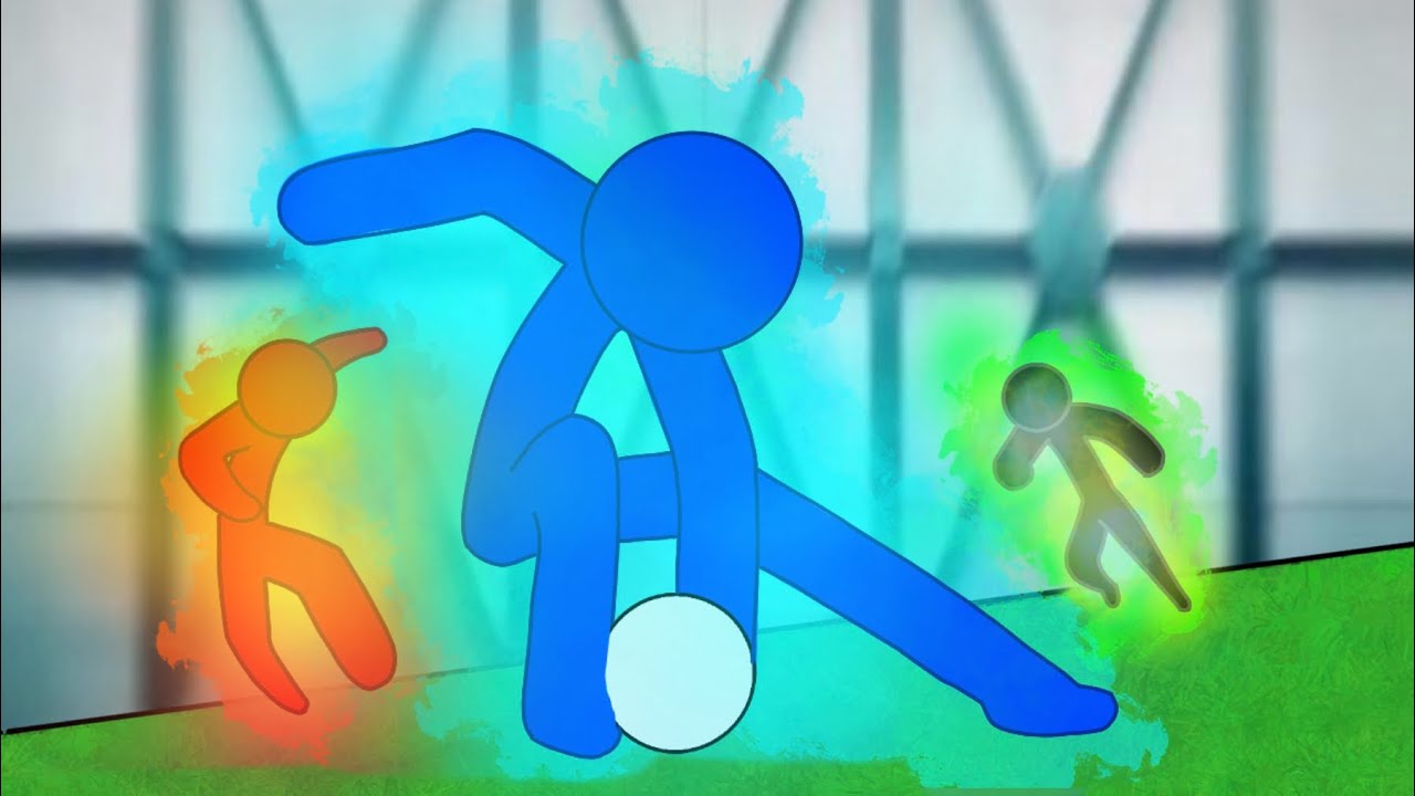 Stick figure football match | Random animations