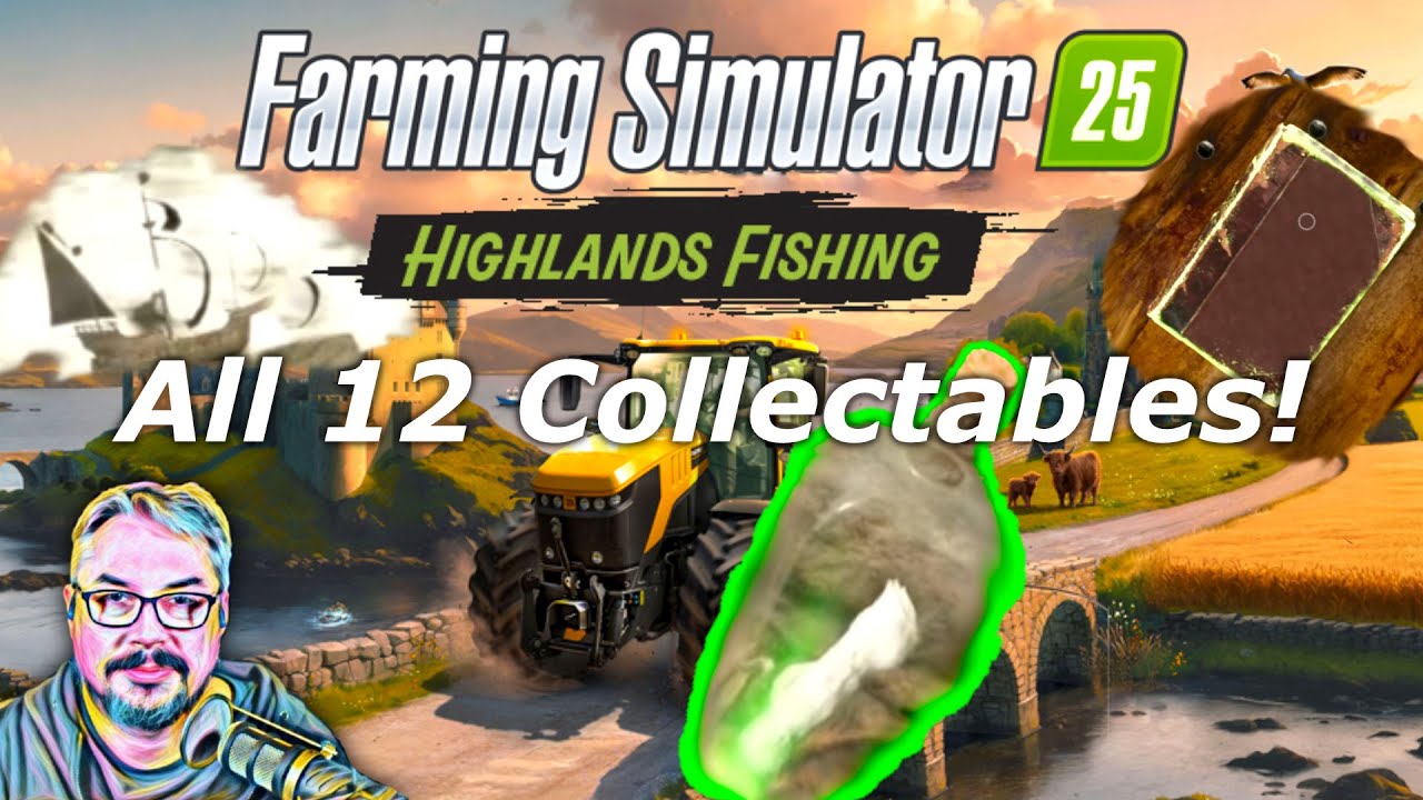 Все 12 мест для коллекционирования &mdash; Кинлайг &mdash; Highlands Fishing &mdash; Farming Simulator 25