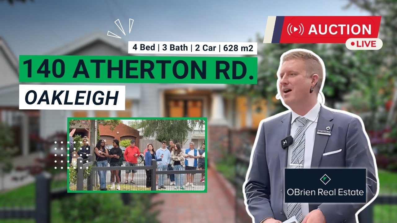 Аукцион вживую по адресу: 140 Atherton Road, Oakleigh