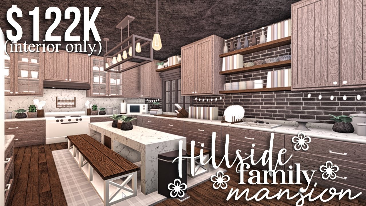 Hillside Family Mansion (part2 -interior) | Bloxburg House Build | GamingwithV