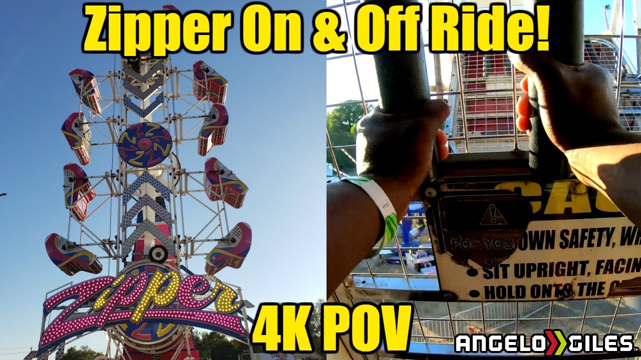 Zipper In 4K | On & Off Ride | POV | Virginia State Fair 2019