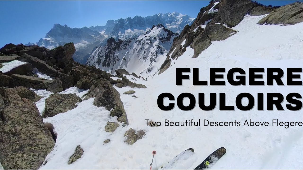Couloirs Above Flegere in Chamonix