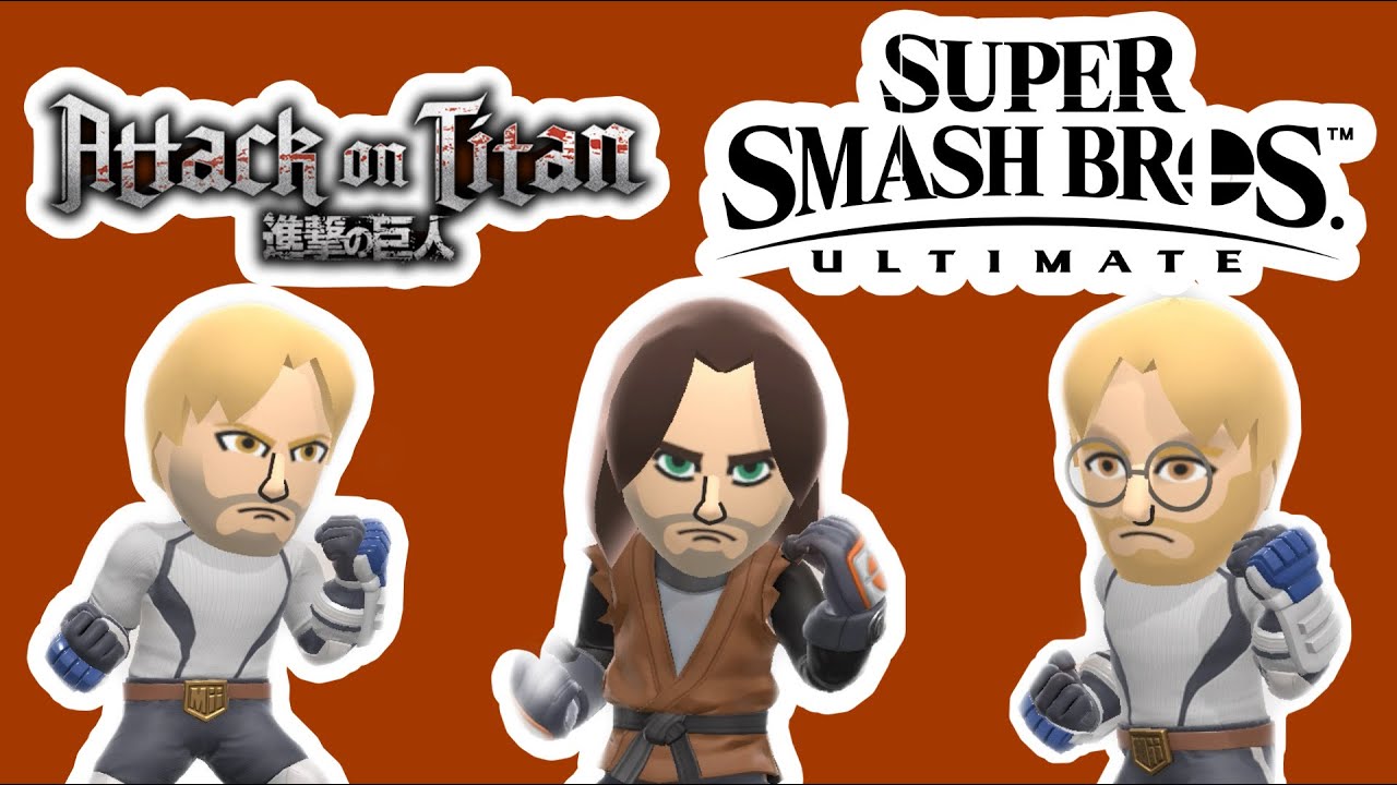 How To Make Attack On Titan The Final Season Mii Fighters In Super Smash Bros Ultimate