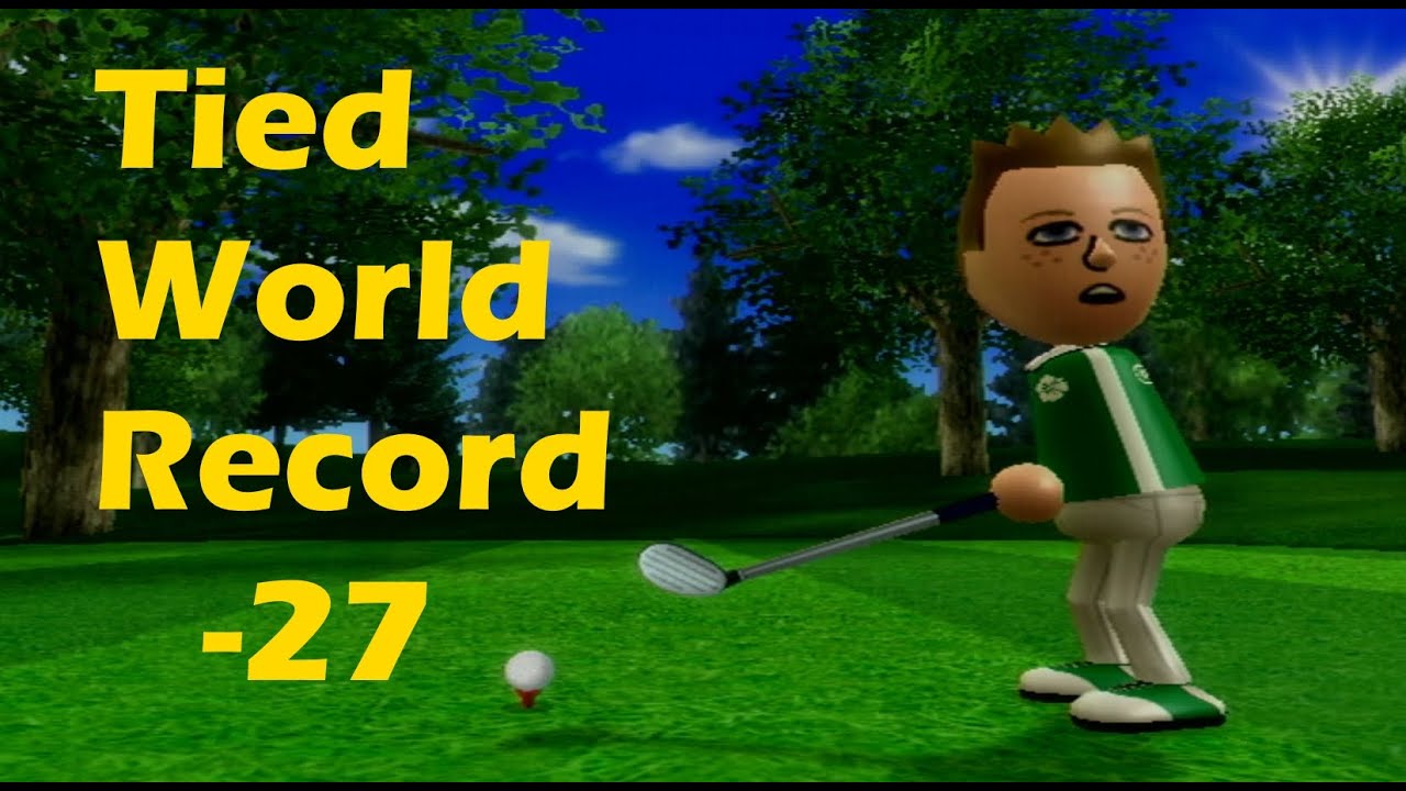 Wii Sports Resort Golf (18 Holes) |  -27 former tied WR