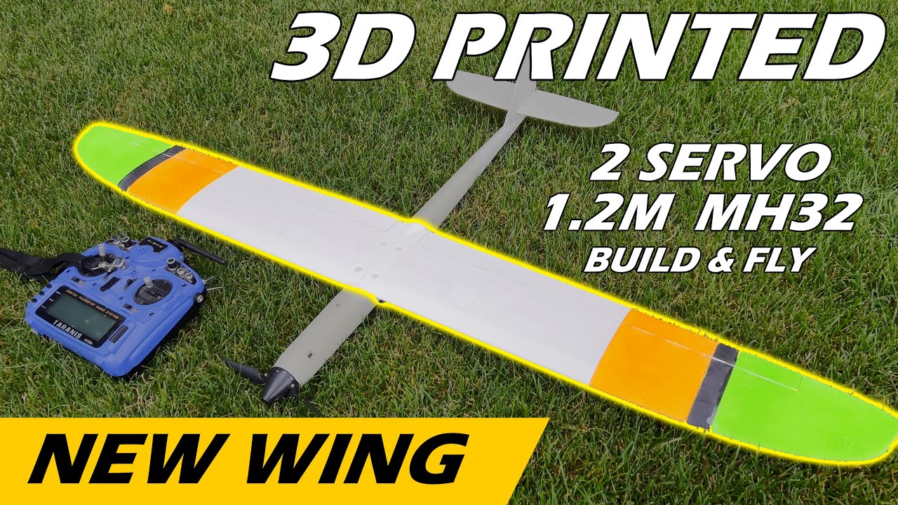 New Wing - SoarKraft 1.2M with MH32 airfoil and 2 servos - simple, light and good lift