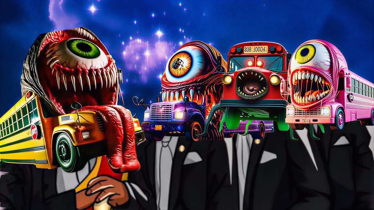 School Bus Monster EATER - CoffinDance Monster(COVER)#coffindancesong#cofFindance #monsterbus