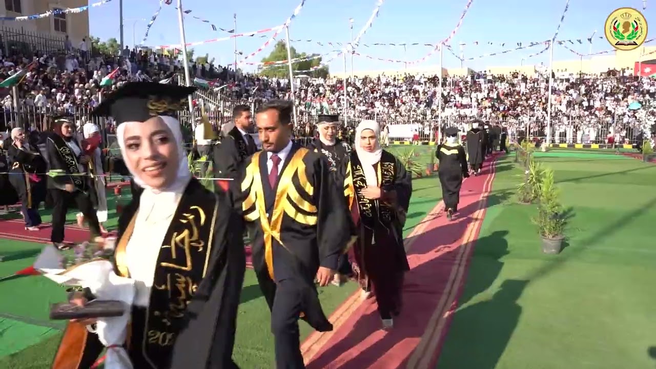 جامعة الحسين بن طلال | تخريج الفوج السادس والعشرين | دخول الطلبة واعضاء هيئة التدريس اليوم الثاني