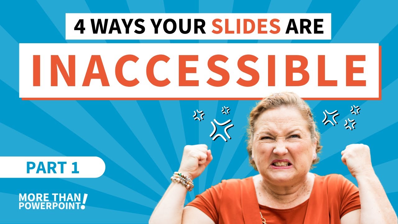 Are your slides inaccessible? Research talks and lectures need to be more accessible (part 1)