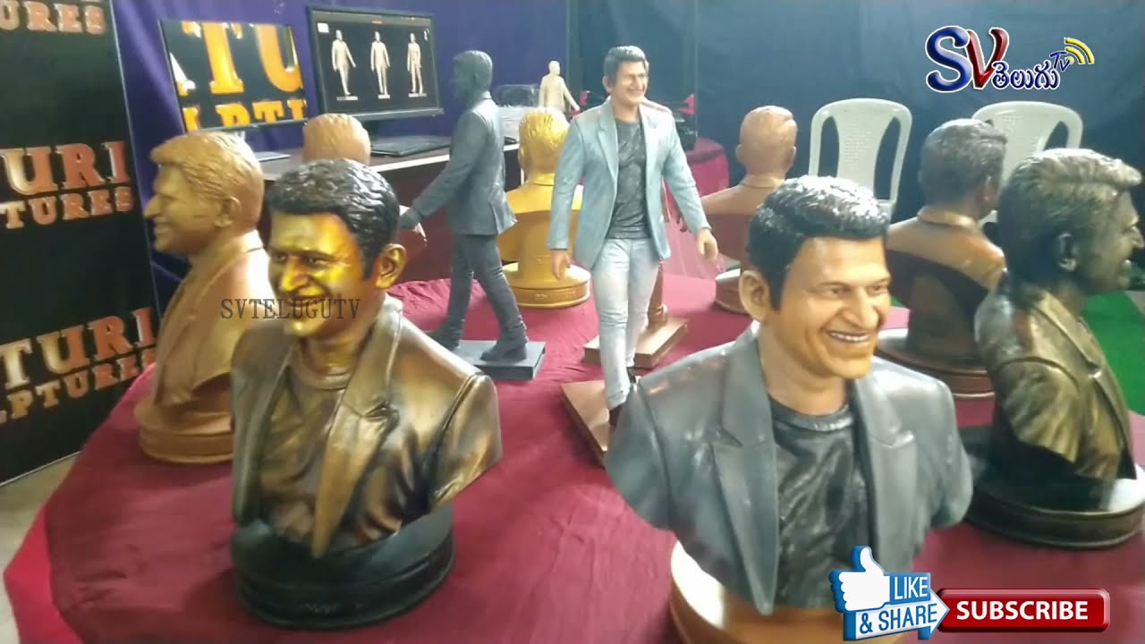 Puneeth Rajkumar, Statues Making With 3D Technology