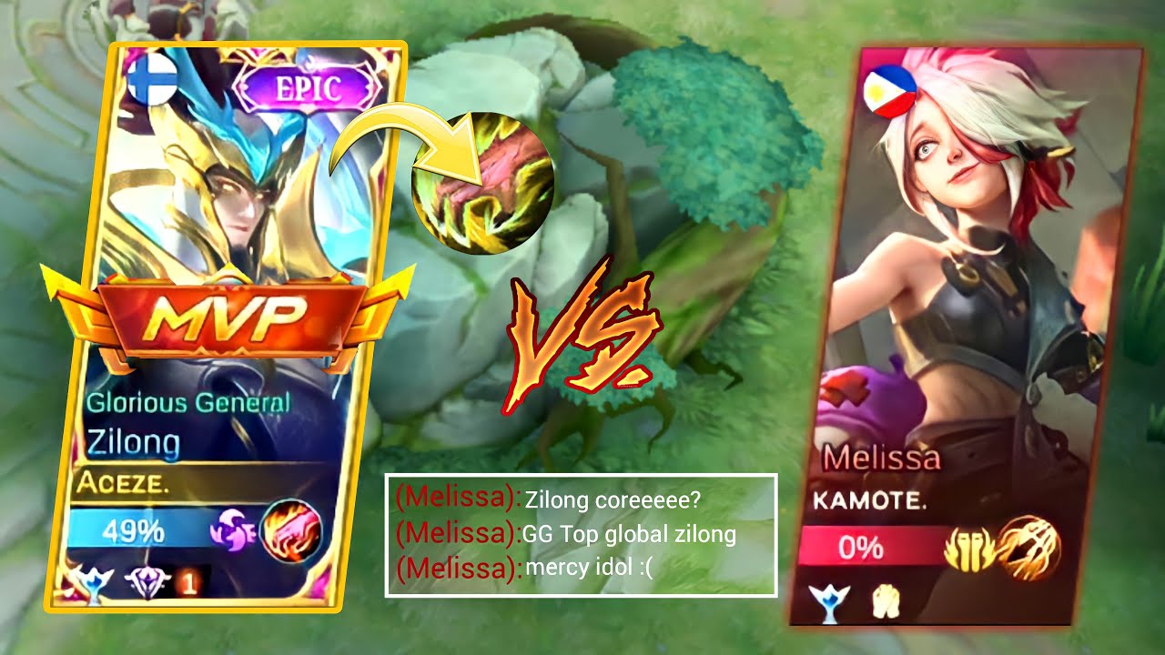ZILONG VS NEW HERO MELISSA | ZILONG JUNGLE BEST BUILD AND EMBLEM | MLBB