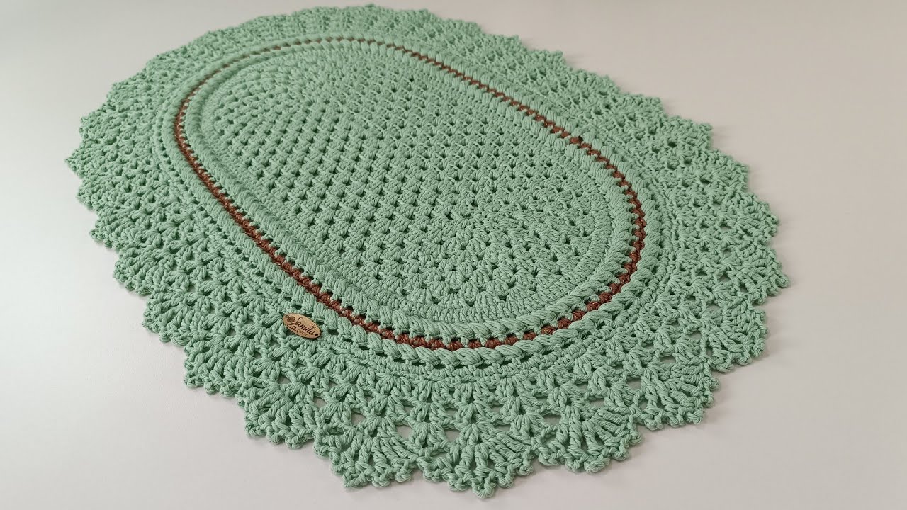 TAPETE DULCE EM CROCHÊ FÁCIL E RÁPIDO POR @samilacrochê  #crocheting #crochet #crochê🚨