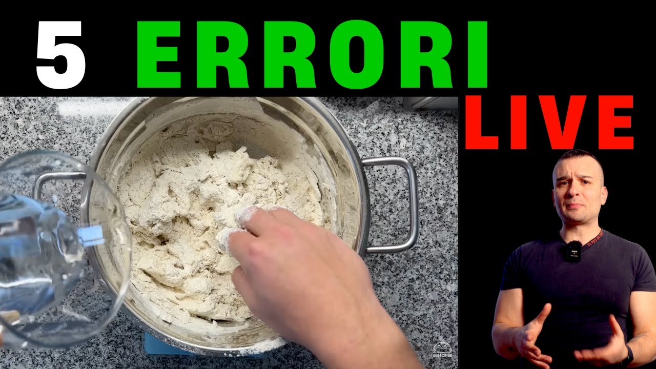 5 ERRORI da EVITARE quando impasti - LIVE REACTION