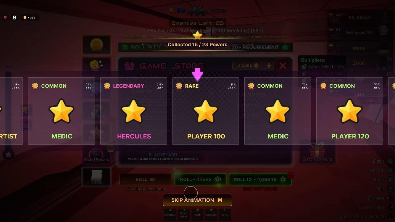 Ink Game Rolling Reality Jumper Non Pity Roll