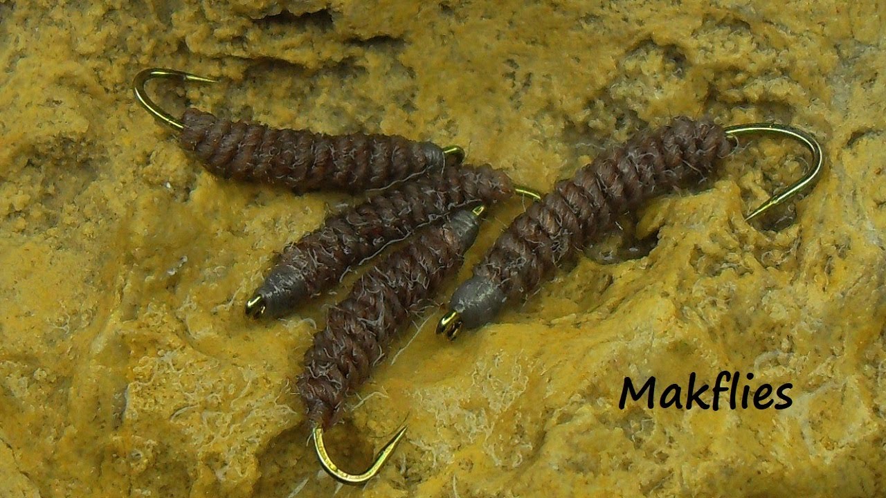 Вязание личинок мушек, шерсть 20 пенсов от Mak 🔥🔥
