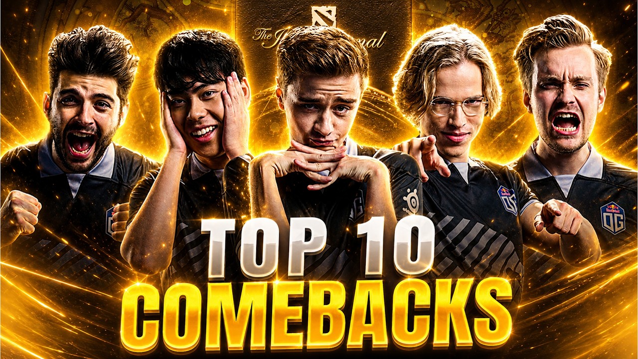 Топ-10 камбэков The International по Dota 2