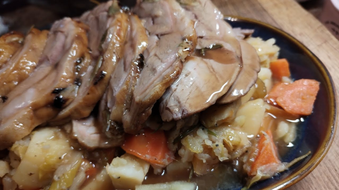 Slow cooked shoulder of lamb, great lamb anyway but cooked this way it's amazing